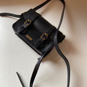Dr Martens 7” leather crossbody satchel